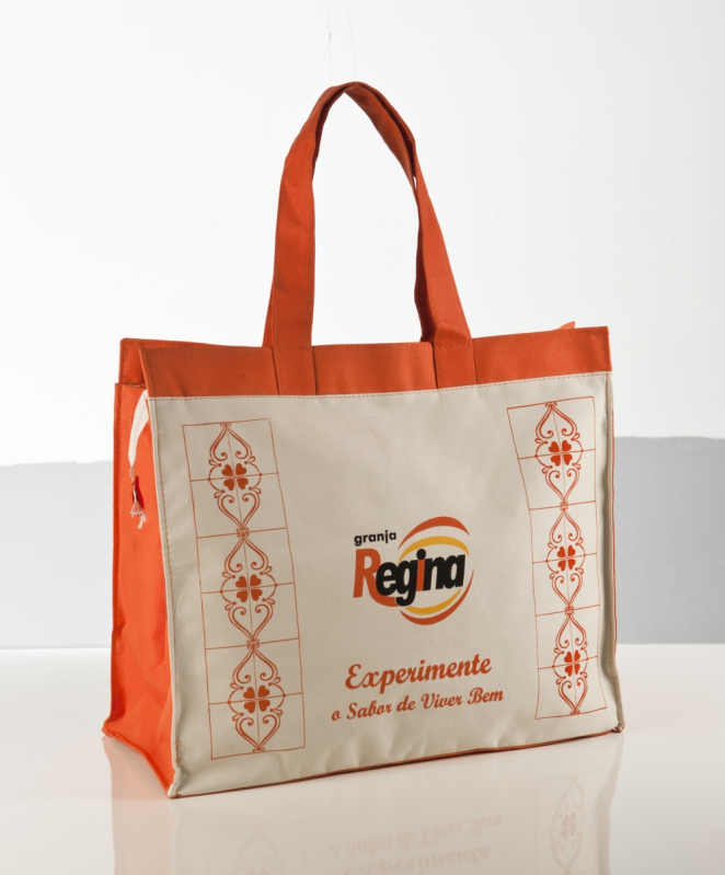 Sacolas em Nylon Personalizadas Sapopemba - Sacola Convenção Promocional